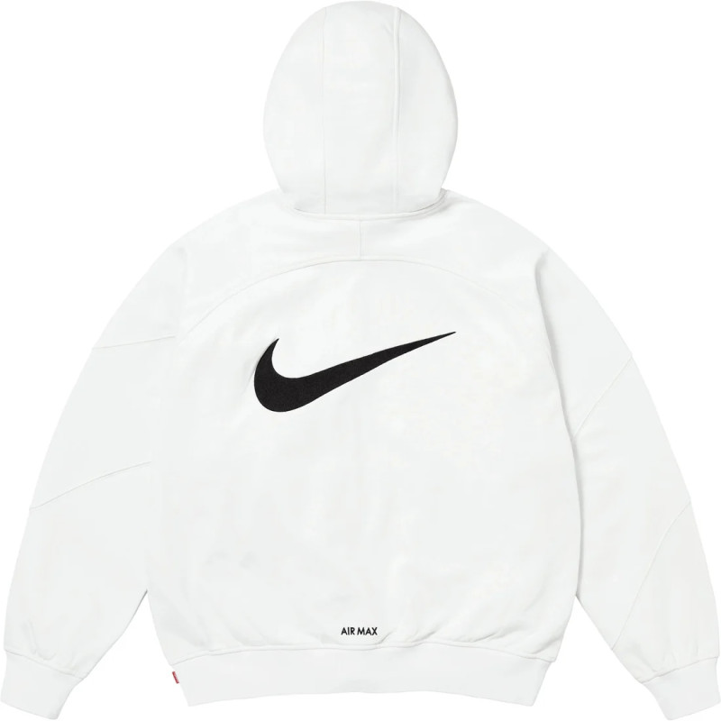 Supreme x Nike SS25 WEEK4 Zip Up Hooded Sweatshirt logo