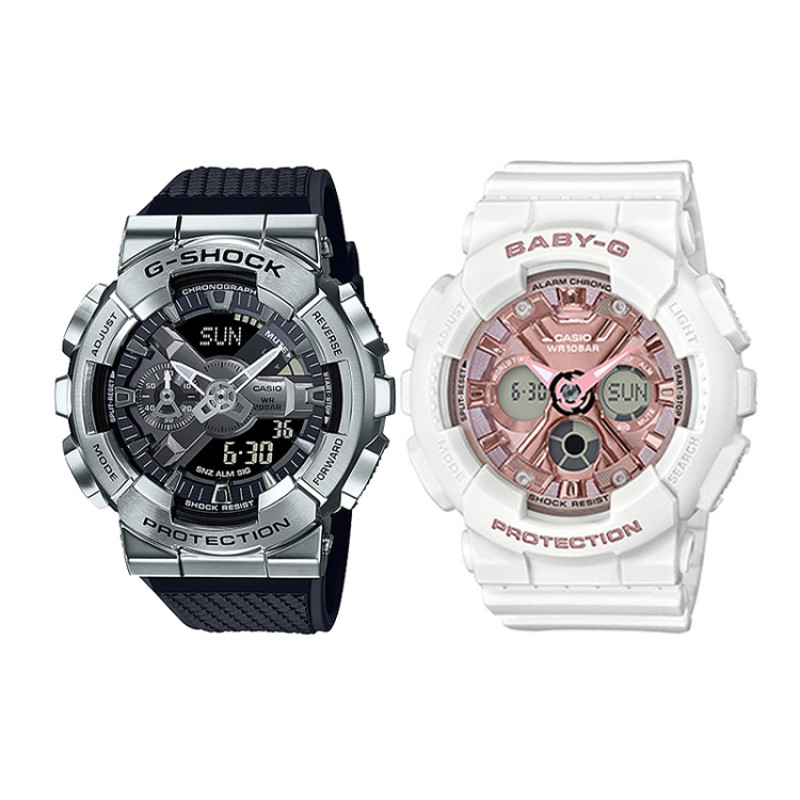 CASIO G-SHOCK BABY-G GM-110-1A+BA-130-7A1ER