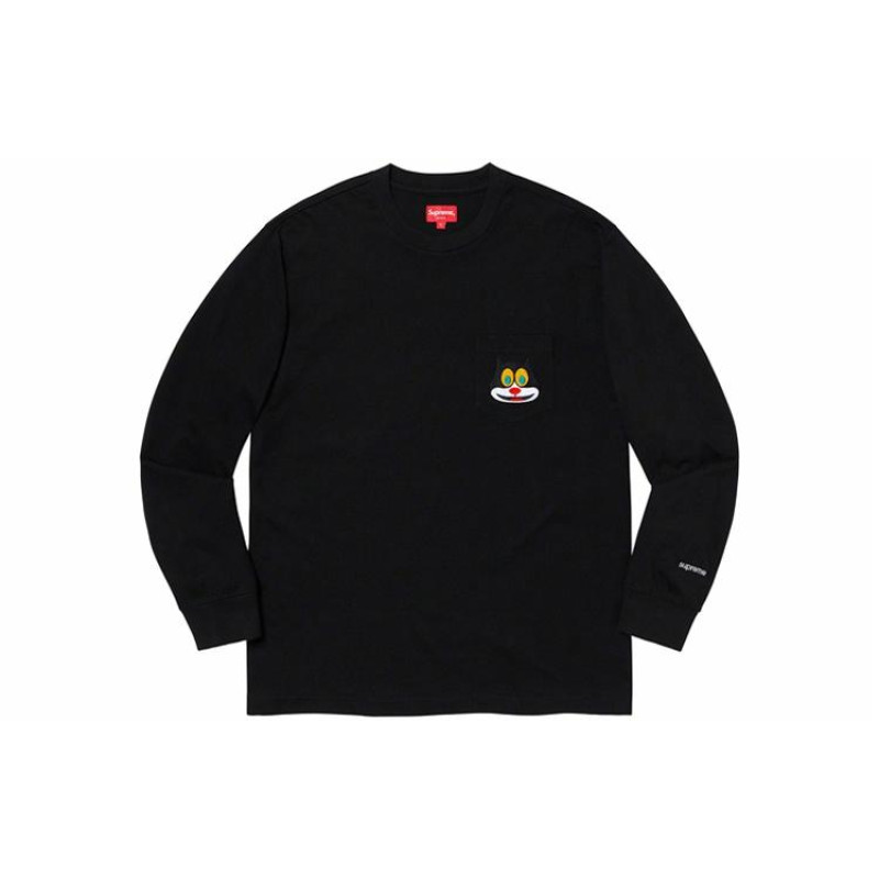 Supreme FW19 Week 4 Cat LS Pocket Tee T