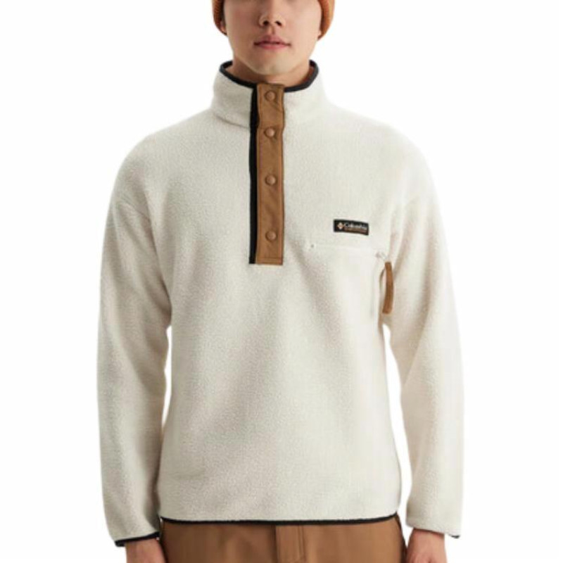Columbia Helvetia 2 Columbia Mens Beige Half Snap Fleece