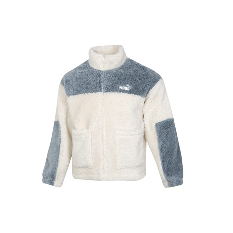 Puma Color Blocking Sherpa Jacket Logo