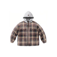Supreme x Dickies FW23 WEEK9 PLAID HOODED ZIP UP SHIRT