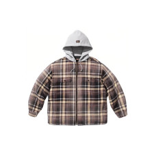 Supreme x Dickies FW23 WEEK9 PLAID HOODED ZIP UP SHIRT