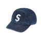 Supreme SS22 Week 1 Kevlar Denim S Logo 6-Panel
