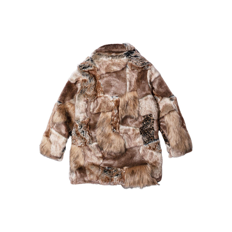 Supreme x MM6 Maison Margiela SS24 WEEK7 PATCHWORK FAUX FUR COAT