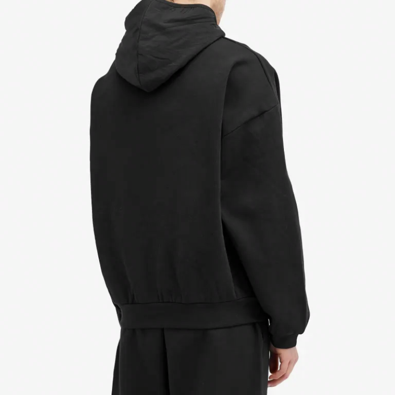 Fear of God Essentials SS24 drop2 Nylon Fleece Hoodie JET BLACK