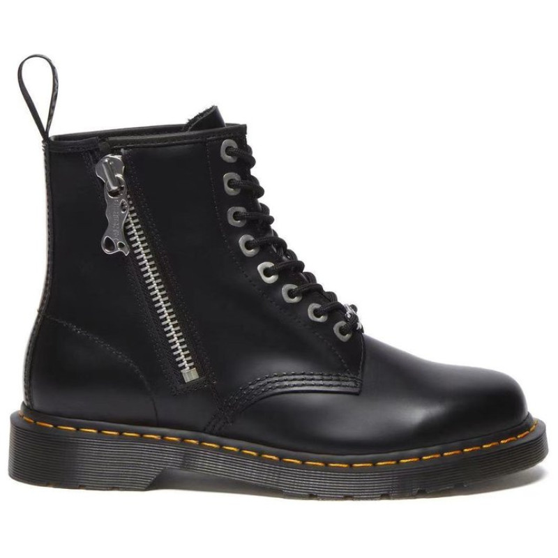 Dr.Martens 1460 Zip Black Polished Smooth