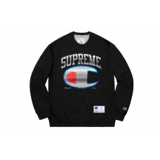 Supreme SS19 x Champion Chrome Crewneck Logo