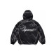 Supreme SS24 WEEK1 SATIN HOODED TRACK JACKET logo