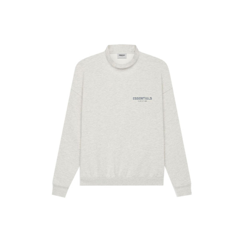 Fear of God Essentials SS21 Pullover Mockneck Light Heather Oatmeal