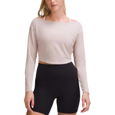 lululemon Cropped Long-Sleeve Cupro Boatneck T