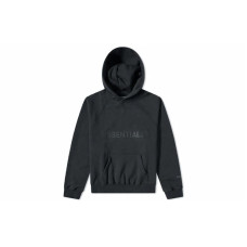 Fear of God Essentials FW20 Silicone Logo Raised Hoodie Dark Navy