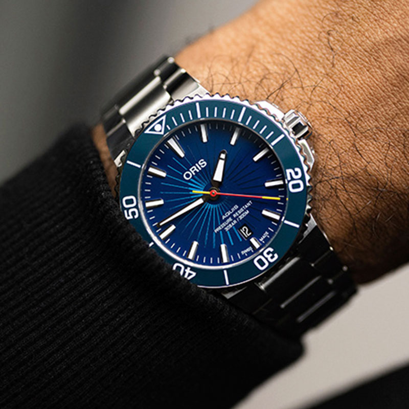 Oris 41.5mm 73377664185MBlihe