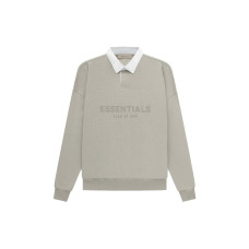 Fear of God Essentials SS23 Waffle Henley Rugby Seal LogoPolo