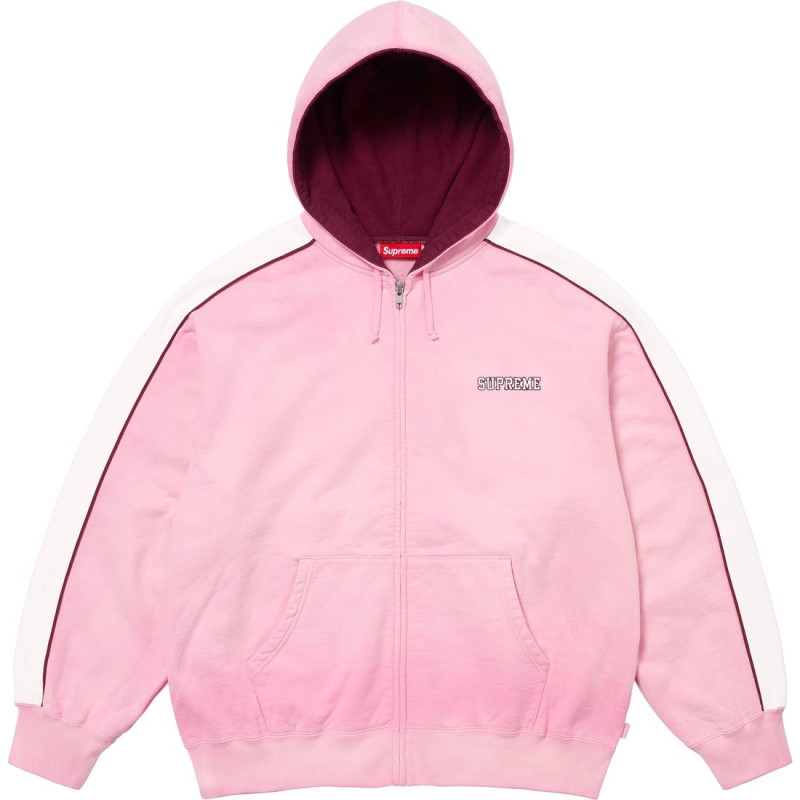 Supreme FW24 WEEK10 State Zip Up Hooded Sweatshirt logo
