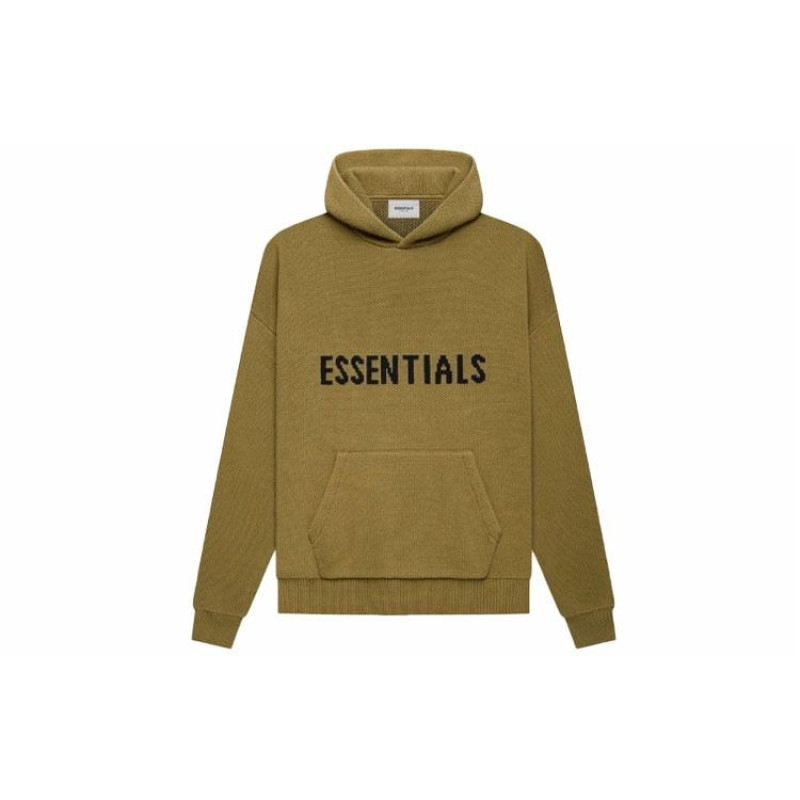 Fear of God Essentials FW21 Knit Pullover AmberLogo
