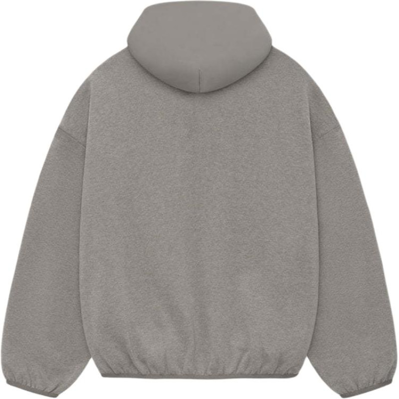 Fear of God Essentials SS24 Nylon Fleece Hoodie Heather Grey Heather Grey