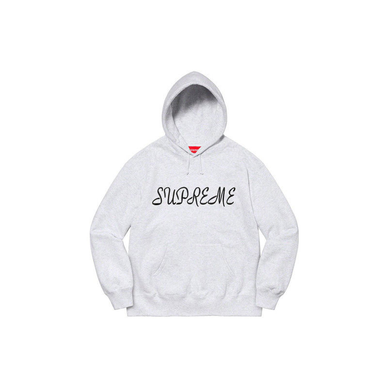 Supreme SS23 SS23 Week 1 SCRIPT HOODED SWEATSHIRT Logo