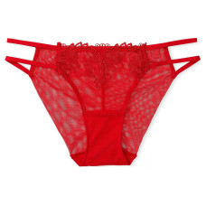 Victoria's Secret PINK VERY SEXY Embroidered Mesh Strappy Ci PantyL 1