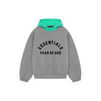 Fear of God Essentials SS24 Fleece Hoodied Hr Mint Leaf