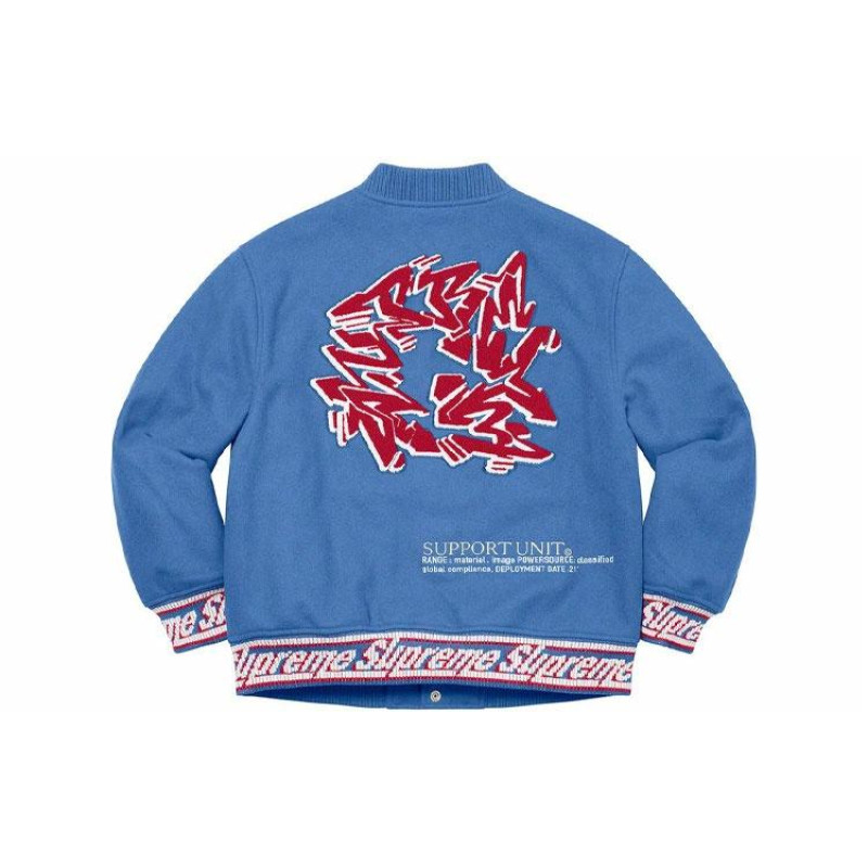 Supreme FW21 Week 12 Support Unit Varsity Jacket