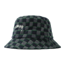 Stussy Brent Check Wool Bucket Hat