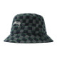 Stussy Brent Check Wool Bucket Hat