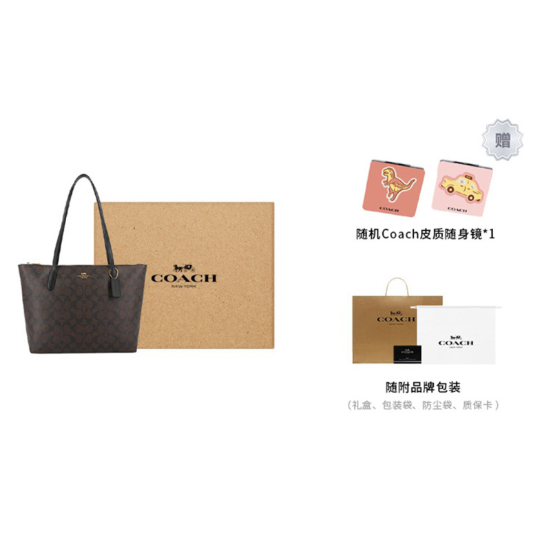COACH Zip Top 30 PVC Tote