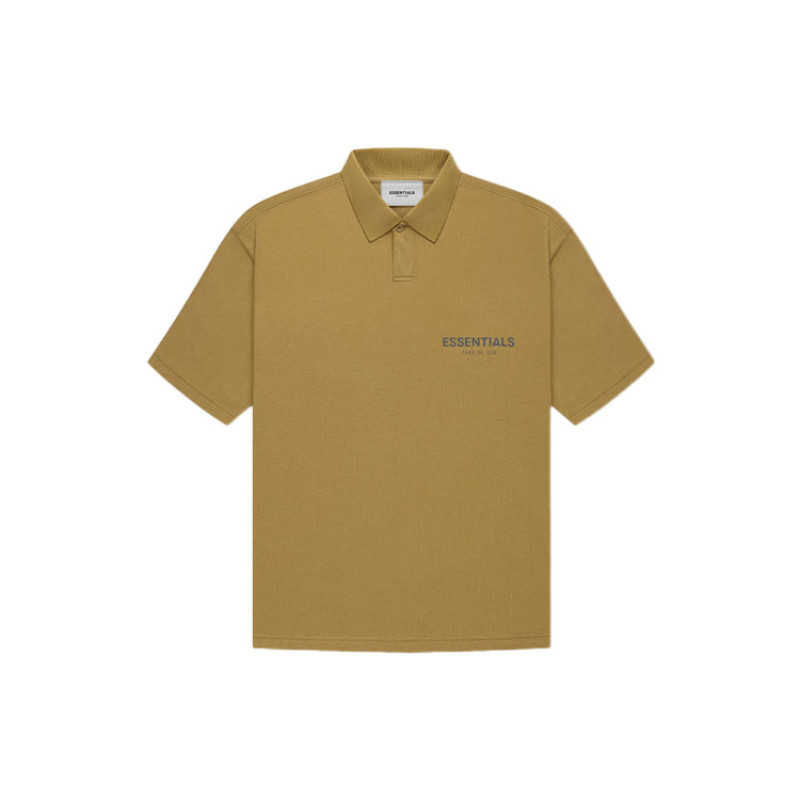 Fear of God Essentials FW21 Ss Polo Amber LogoPolo
