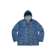 Supreme SS19 Logo Denim Turnout Jacket Denim Logo