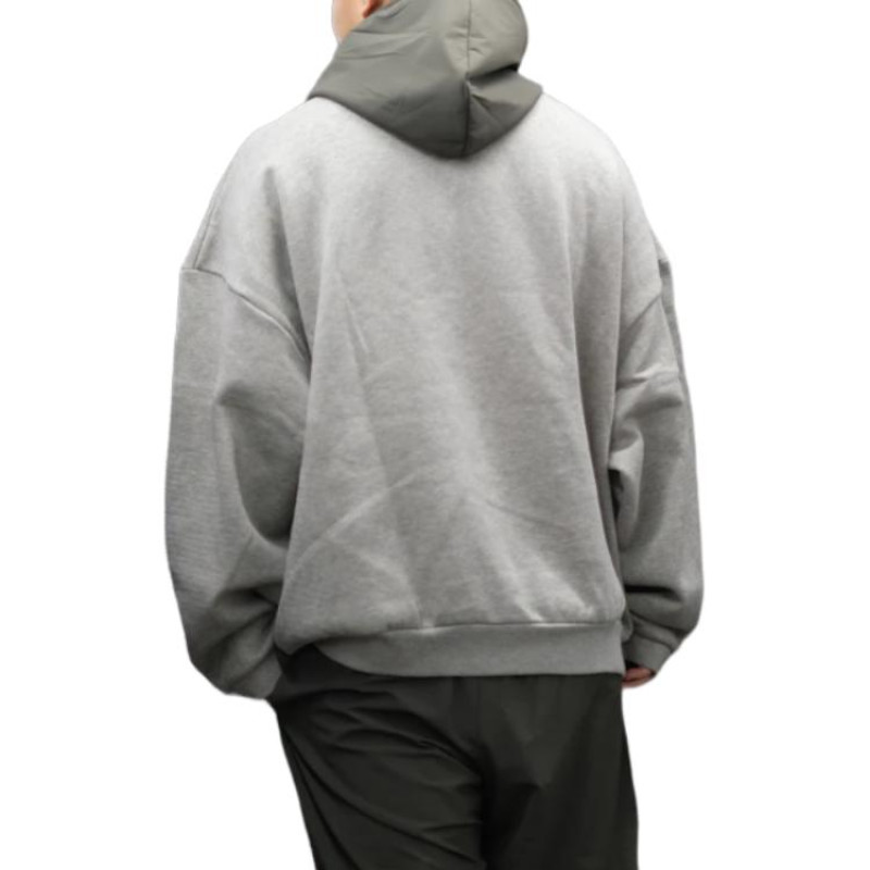 Fear of God Essentials SS24 Nylon Fleece Hoodie Dark Heather Oatmeal