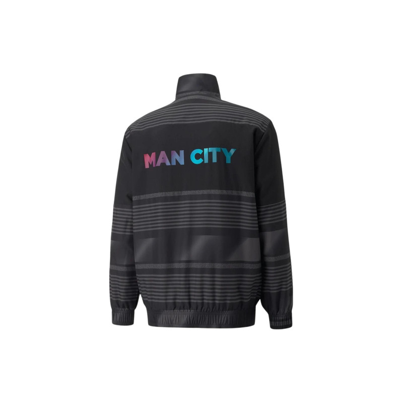 PUMA Mcfc Prematch Jacket Logo