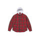 Supreme FW23 FW23 WEEK15 TARTAN FLANNEL HOODED SHIRT