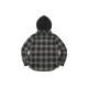 Supreme FW21 Week 9 Hooded Flannel Zip Up Shirt