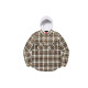 Supreme FW21 Week 9 Hooded Flannel Zip Up Shirt