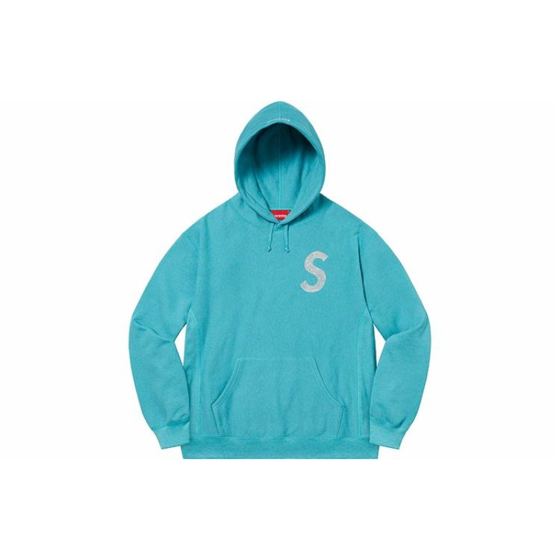 Supreme Week 6 x Swarovski S Logo Hooded Sweatshirt S