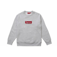 Supreme FW18 Box Logo Crewneck Ash Grey