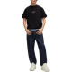 HUGO BOSS COTTON-JERSEY RELAXED-FIT T-SHIRT WITH DOUBLE LOGO T
