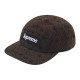 Supreme FW24 WEEK 5 Flocked Denim Camp Cap