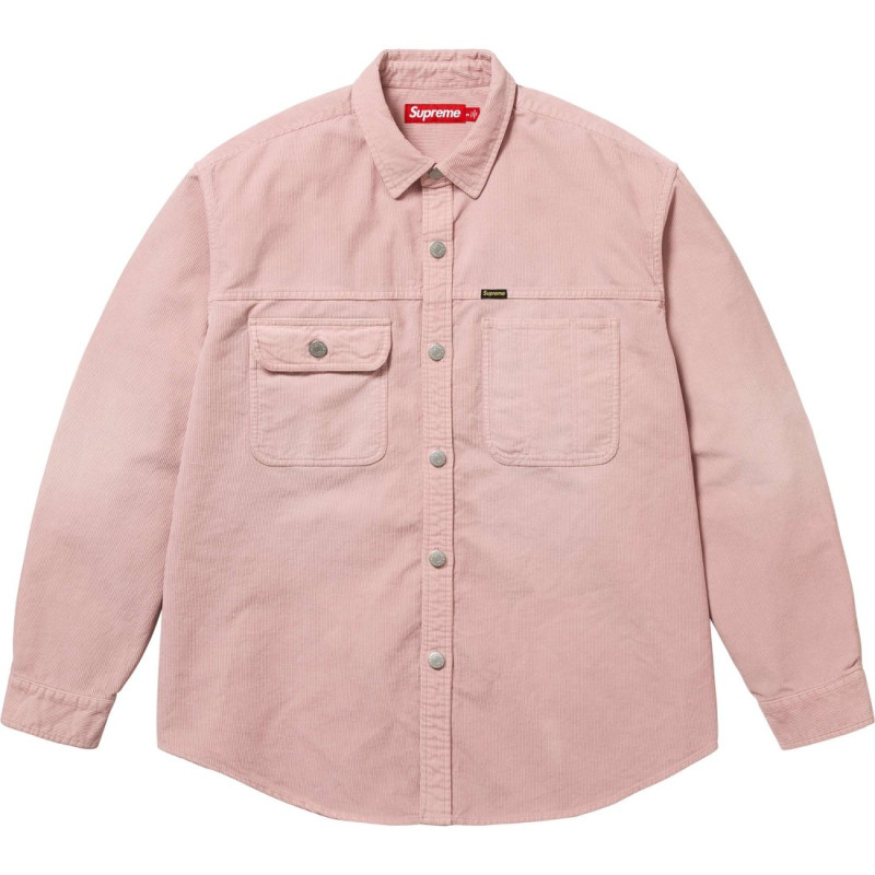 Supreme SS25 WEEK1Washed Corduroy Shirt