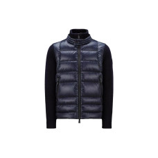 Moncler Padded Wool Zip-Up Cardigan