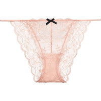 Victoria's Secret PINK Floral lace overlay with fine ribbon bikiniP 1