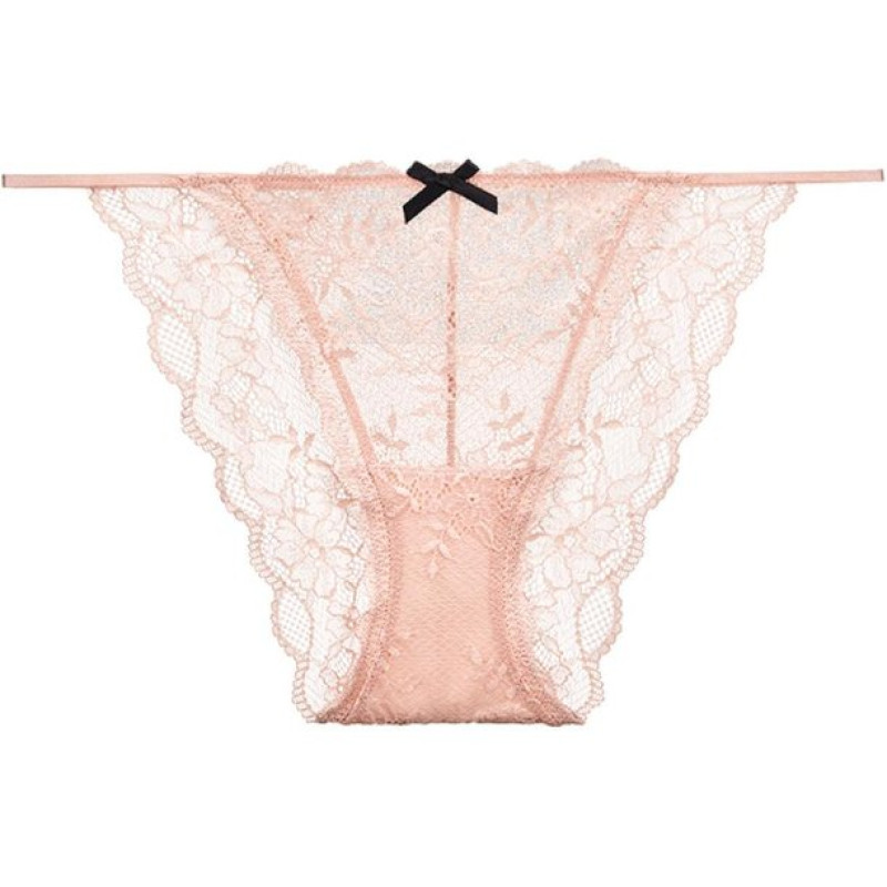 Victoria's Secret PINK Floral lace overlay with fine ribbon bikiniP 1