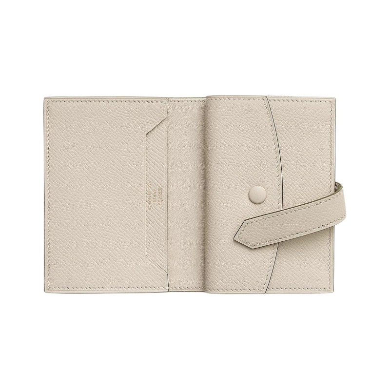 HERMES Bearn Epsom 10 Craie