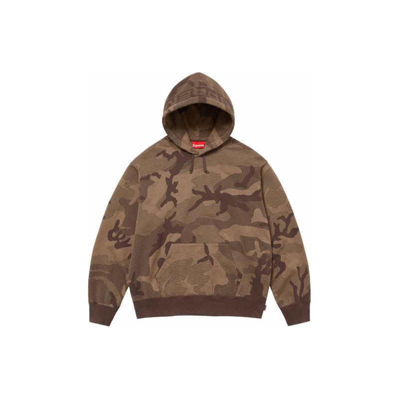 Supreme SS24 WEEK1 JACQUARD STRIPE HOODED SWEATSHIRT