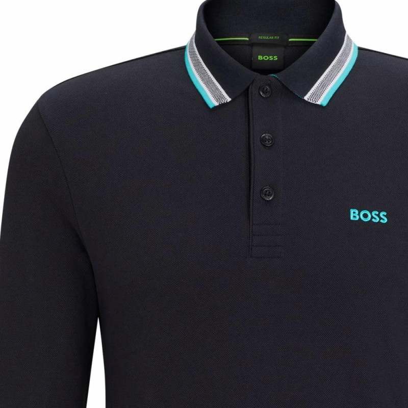 HUGO BOSS Cotton-Piqu Polo Shirt With Contrast Logo PoloPolo