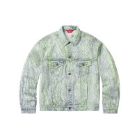 Supreme FW23 WEEK1 CRACKLE DENIM TRUCKER JACKET