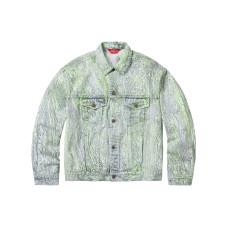 Supreme FW23 WEEK1 CRACKLE DENIM TRUCKER JACKET