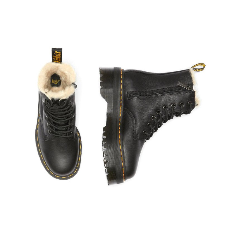Dr.Martens Jadon Leather Faux Fur Lined
