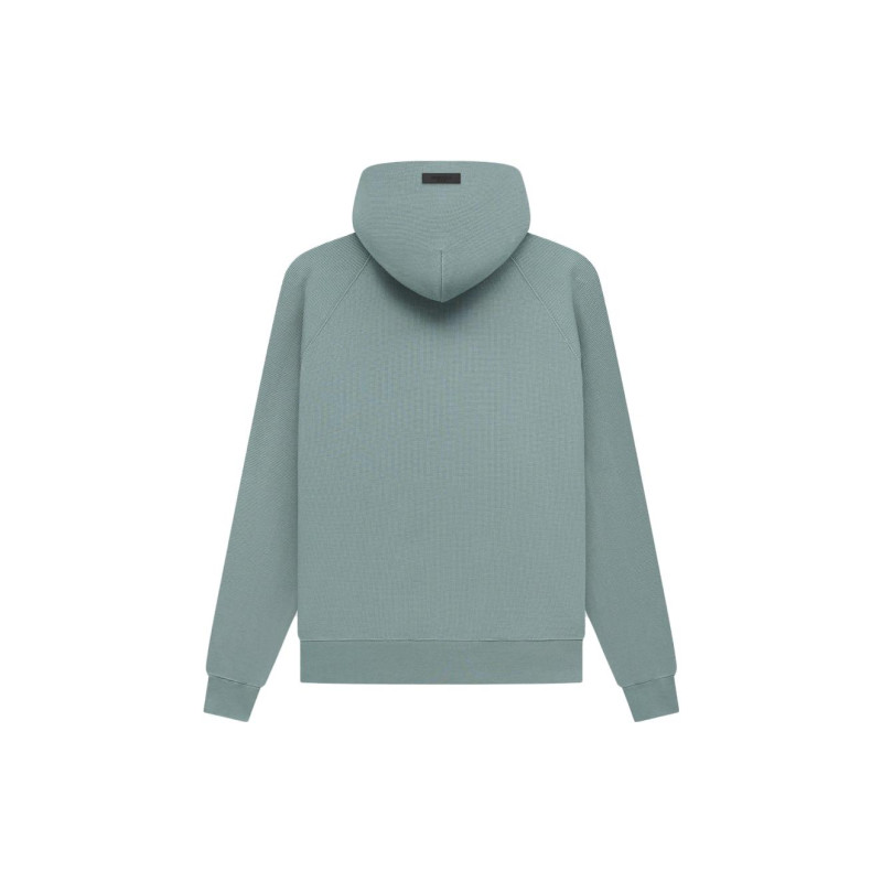 Fear of God Essentials SS23 Waffle Raglan Hoodie Sycamore Logo